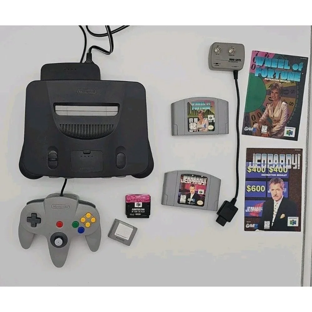 Nintendo 64 N64 Console System Bundle With 1 Controller Games Jumper Pak & Cpak
